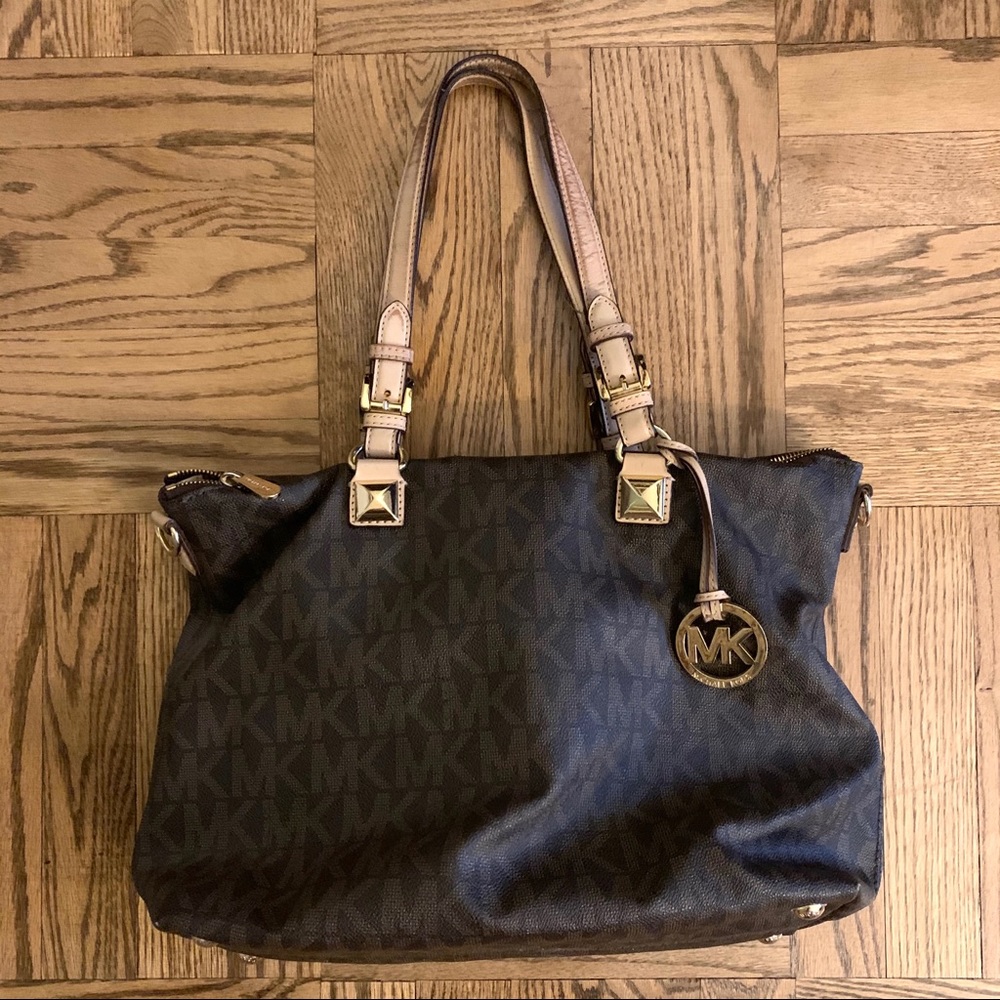 Large Michael Kors Brown Leather Bag